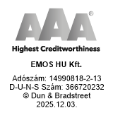 DUN & BRADSTREET TANÚSÍTVÁNY -  Tanúsítvány a pénzügyileg legstabilabb cégeknek