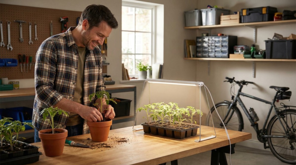 Der Garten wartet nicht: Mit einer GROW-Lampe gelingt die Anzucht ganz einfach