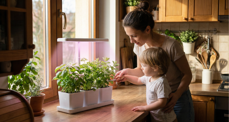 Životabudič pre vaše bylinky a izbové rastliny. 🌱 Nové LED pestovateľské lampy sú tu!
