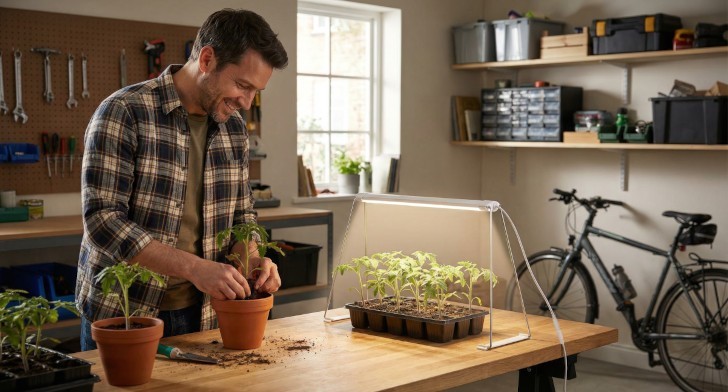 Der Garten wartet nicht: Mit einer GROW-Lampe gelingt die Anzucht ganz einfach
