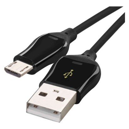 Levně EMOS SM7004B USB kabel 2.0 A/M - micro B/M 1m černý, Quick