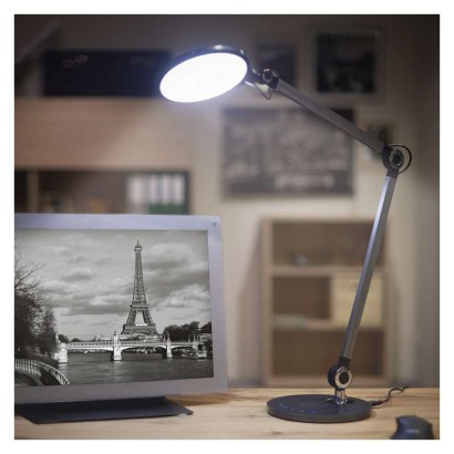 Levně EMOS Z7615 LED stolní lampa KAREN, černá
