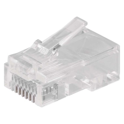 Levně EMOS Konektor pro UTP kabel (lanko), bílý, 20 ks