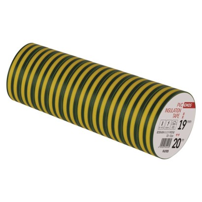 Levně EMOS izolační páska PVC 19mm x 20m ZEL/ŽLUTÁ 10 ks