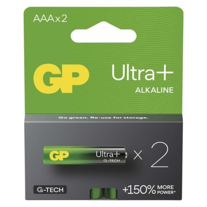 Levně Alkalická baterie GP Ultra Plus AAA (LR03), 2 ks