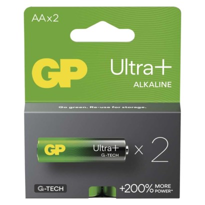Levně Alkalická baterie GP Ultra Plus AA (LR6), 2 ks
