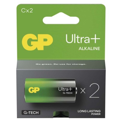 Levně Alkalická baterie GP Ultra Plus C (LR14), 2 ks