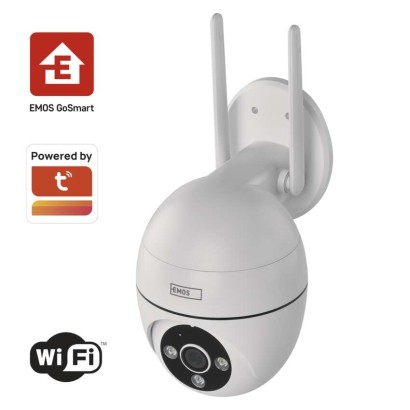 Levně EMOS GoSmart Venkovní otočná kamera IP-800 WASP s Wi-Fi bílá