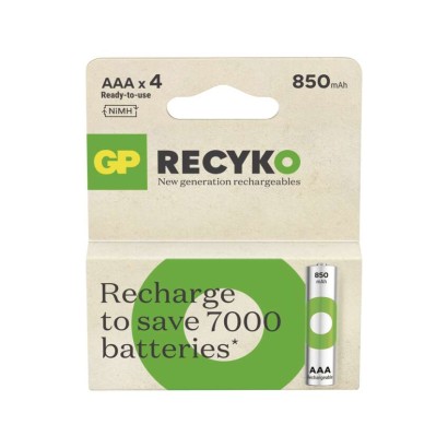 Levně Nabíjecí baterie GP ReCyko 850 AAA (HR03), 4 ks 1032124081