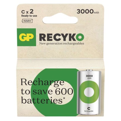 Levně Nabíjecí baterie GP ReCyko 3000 C (HR14), 2 ks 1032322301