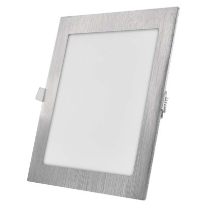 Levně LED podhledové svítidlo NEXXO stříbrné, 22,5 x 22,5 cm, 18 W, teplá/neutrální bílá