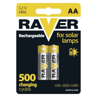 Nabíjecí baterie do solárních lamp RAVER SOLAR AA (HR6) 600 mAh