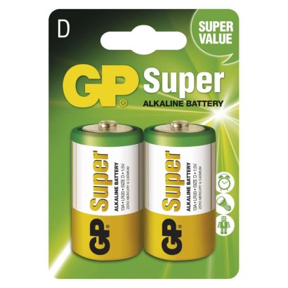 GP Super Alkáli elem LR20 (D) 2db/bliszter