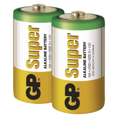 GP Super Alkáli elem LR20 (D) 2db/bliszter