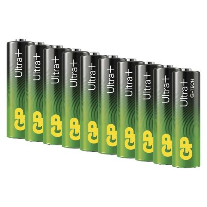Alkalická baterie GP Ultra Plus AA (LR6), 10 ks