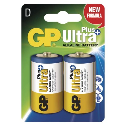 GP Ultra Plus Alkáli elem LR20 (D) 2db/bliszter