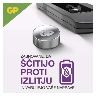 Baterija GP gumbna alkalna LR44 A76F 10 blister