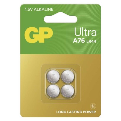 Alkalická knoflíková baterie GP Ultra A76U (LR44)