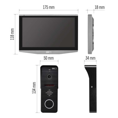 GoSmart Otthoni wifis video kaputelefon szett EMOS IP-700A 