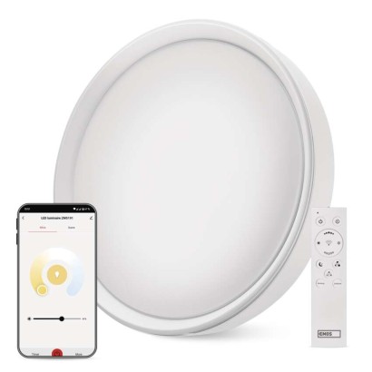 Chytré LED svítidlo GoSmart, přisazené, kruhové, 30W, CCT, stmívatelné, Wi-Fi