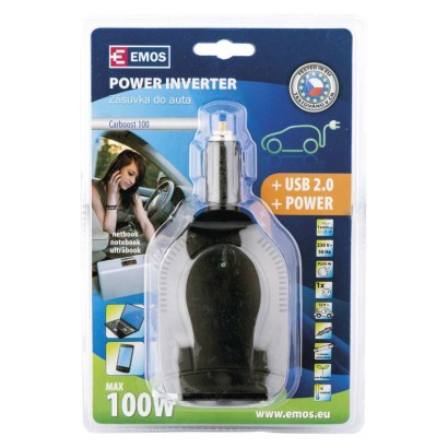 Měnič napětí do auta 12V/230V, 100W