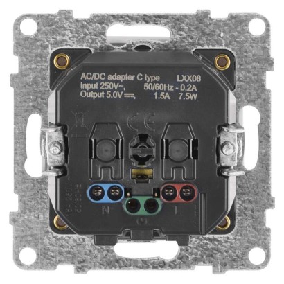 Legrand Suno zásuvka jednonásobná, USB-C bílá