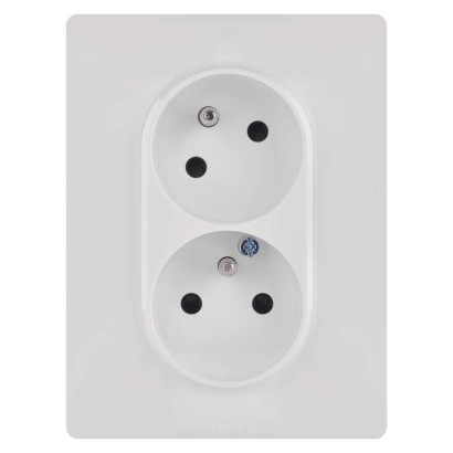 Legrand Valena Life zásuvka dvojnásobná, bílá