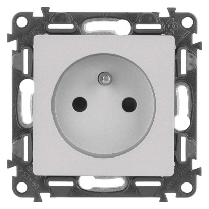 Legrand Valena Life zásuvka, hliníková