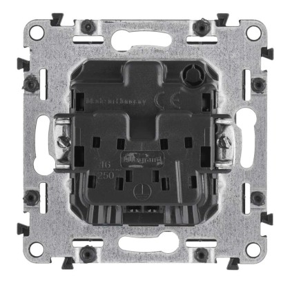 Legrand Valena Life zásuvka jednonásobná, černá