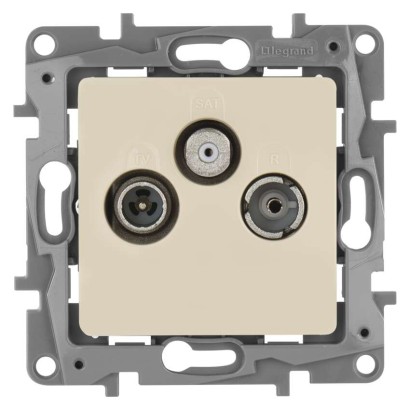 Legrand Niloé zásuvka TV-RD-SAT, béžová