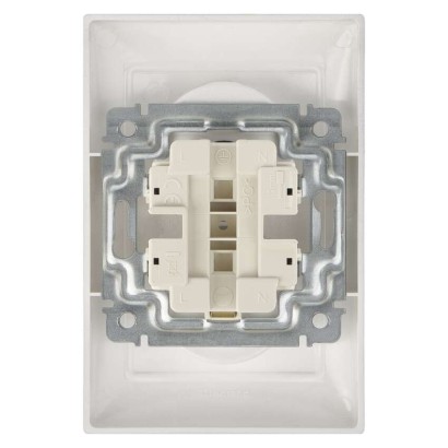 Legrand Valena zásuvka dvojnásobná, strieborná