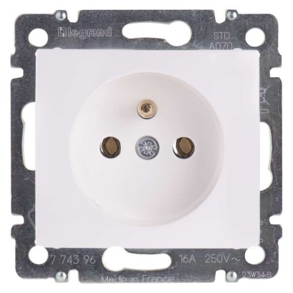 Legrand Valena zásuvka jednonásobná, bílá
