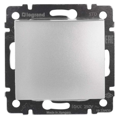 Legrand Valena vypínač striedavý č. 6, strieborná