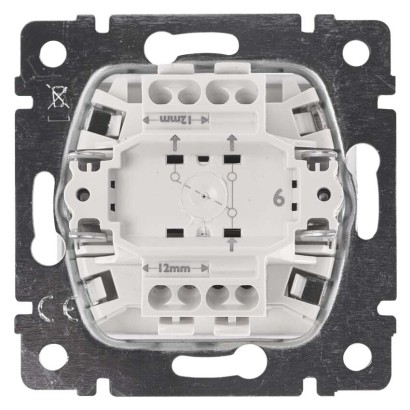 Legrand Valena vypínač striedavý č. 6, strieborná