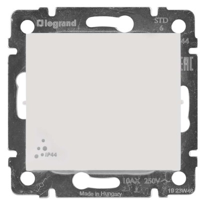 Legrand Valena přepínač střídavý č. 6, IP44, stříbrný