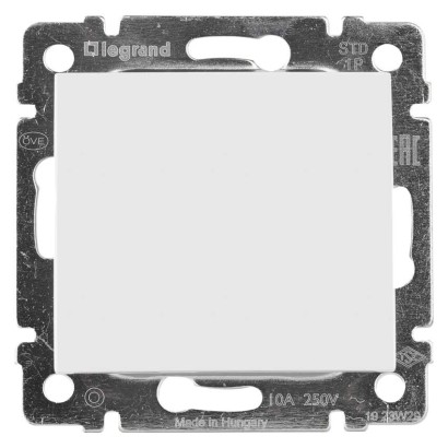 Legrand Valena ovládač tlačidlový zapínací 1/0, biela