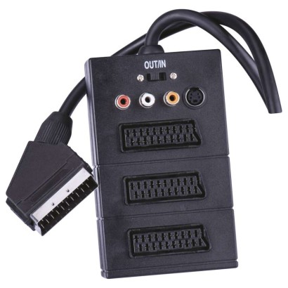 EMOS Scart kábel 3 Scart+3 RCA+SVHS 0.5m