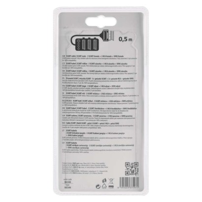 EMOS Scart kábel 3 Scart+3 RCA+SVHS 0.5m