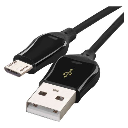 EMOS SM7004B USB kabel 2.0 A/M - micro B/M 1m černý, Quick