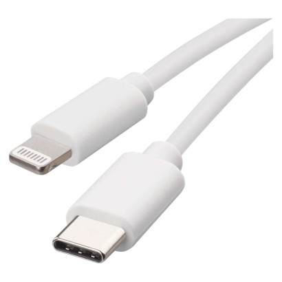 Nabíjecí a datový kabel USB-C 2.0 / Lightning MFi, 1 m, bílý