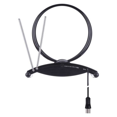 Antena pokojowa EM-209, 0–25 km, DVB-T2, DAB, FM, filtr LTE/4G