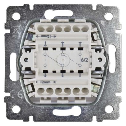 Legrand Valena vypínač dvojitý striedavý č. 6+6
