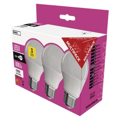 LED spuldze Classic A60 / E27 / 8,5 W (60 W) / 806 lm / neitrāli balta