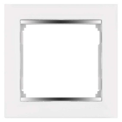 Legrand Valena rámeček bílý se stříbrným pruhem