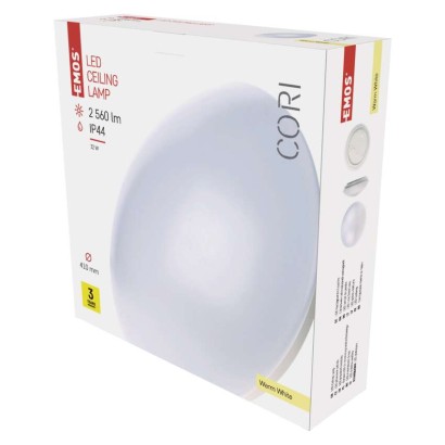 LED lampa CORI, 41 cm, 32 W, silti balta, IP44