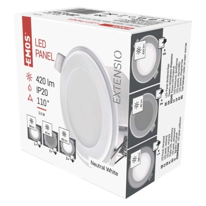 EMOS LED panel EXTENSIO beépíthető 5.5W 420lm IP20 természetes fehér