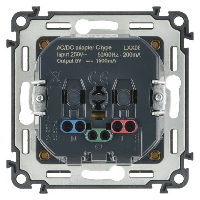 Legrand Valena Life zásuvka jednonásobná, USB-C, bílá