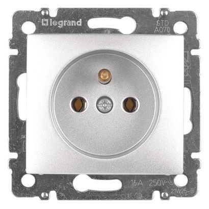 Legrand Valena zásuvka, strieborná