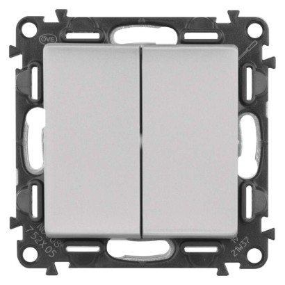 Legrand Valena Life vypínač sériový č. 5, hliník