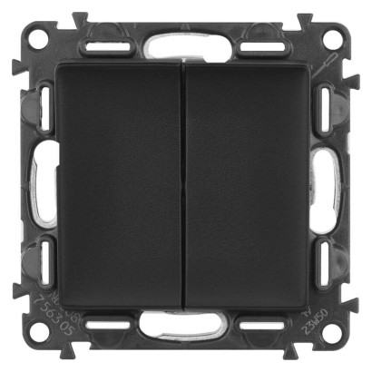 Legrand Valena Life vypínač sériový č. 5, čierny